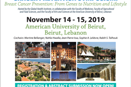 AUB/CNRS SPONSORED IBCN 2019 SYMPSOIUM - "Breast Cancer Prevention: From Genes to Nutrition and Lifestyle"