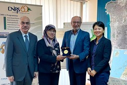 A Medal from the  Lebanese National Council for Scientific Research to the IAEA-TC Section Head Marina Binti Mishar