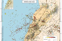 The updated Seismicity map of Lebanon 2006 - 2022